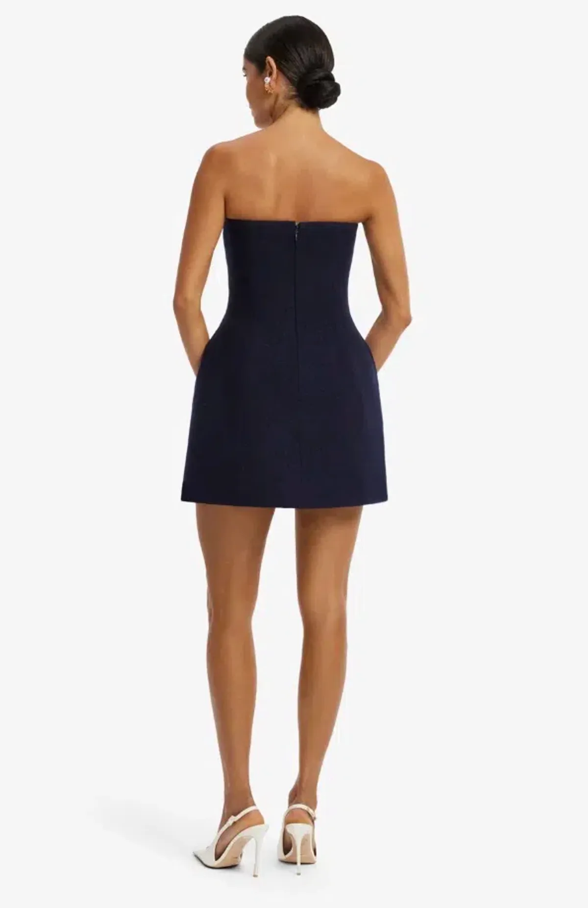 Leo Lin Roselle Appliqué Tweed Bustier Mini Dress 8 - Image 2