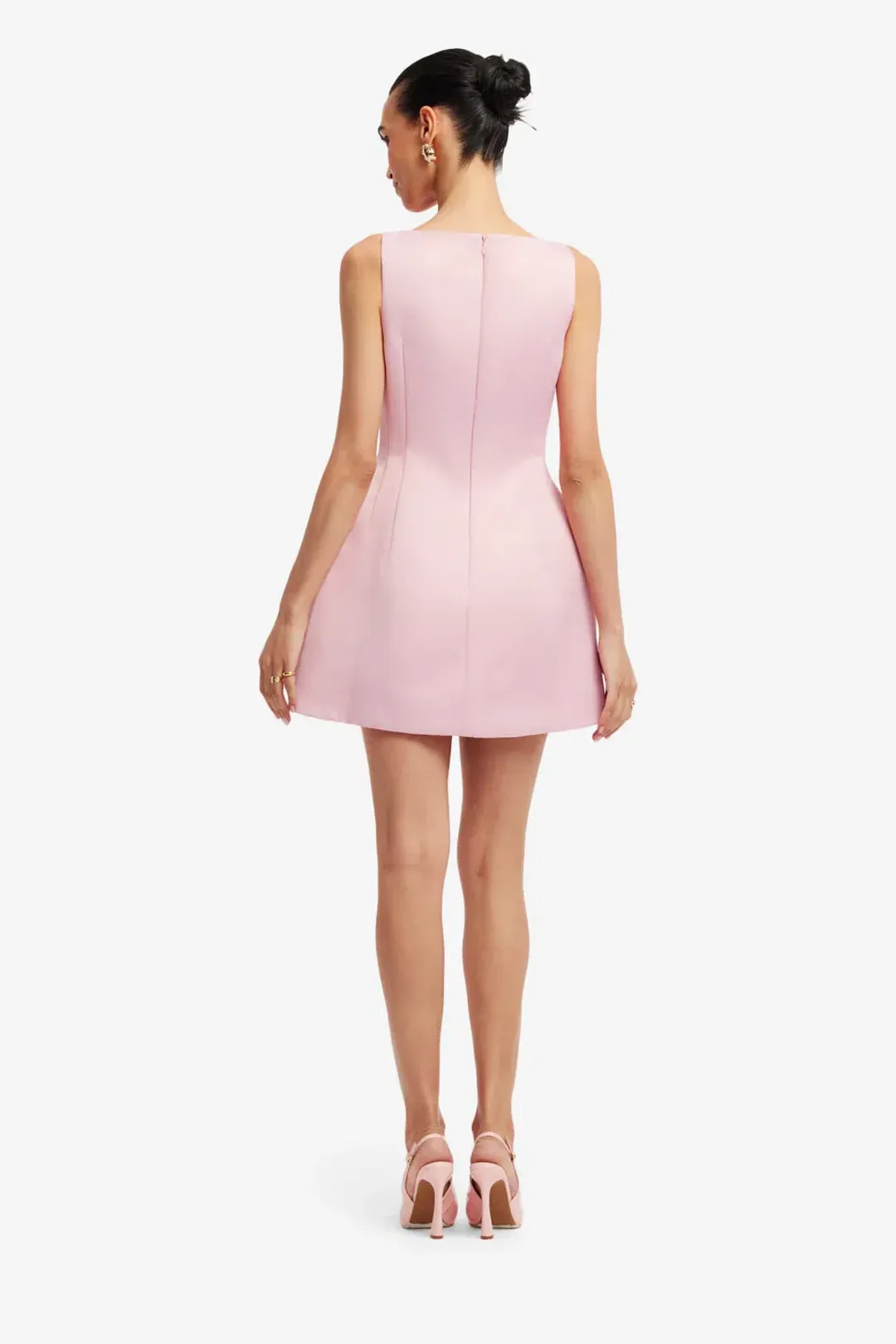 Leo Lin Ali Embroidered Boat Neck Mini Dress 12 for rent on The Volte - main image