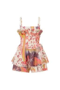 Zaco Parmelia Playsuit Pink Barocca for rent on The Volte - image 5