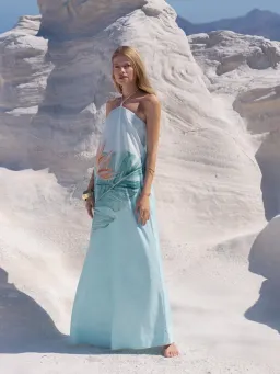 KIVARI Cassia Maxi Dress - Aqua Blue Size 10 for rent on The Volte - image 7