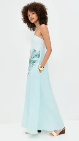 KIVARI Cassia Maxi Dress - Aqua Blue Size 10 for rent on The Volte - image 4
