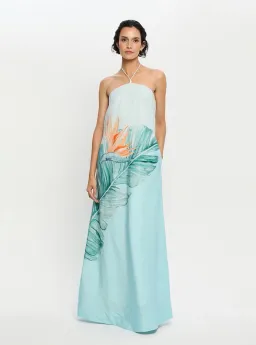 KIVARI Cassia Maxi Dress - Aqua Blue Size 10 for rent on The Volte - image 5