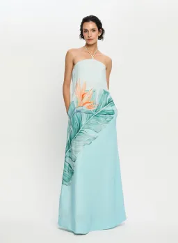 KIVARI Cassia Maxi Dress - Aqua Blue Size 10 for rent on The Volte - image 1