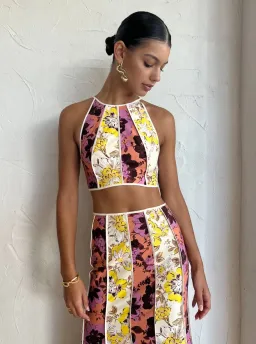 Significant Other Ana Set Floral Crop Top & Maxi Skirt Size 12 for rent on The Volte - image 3