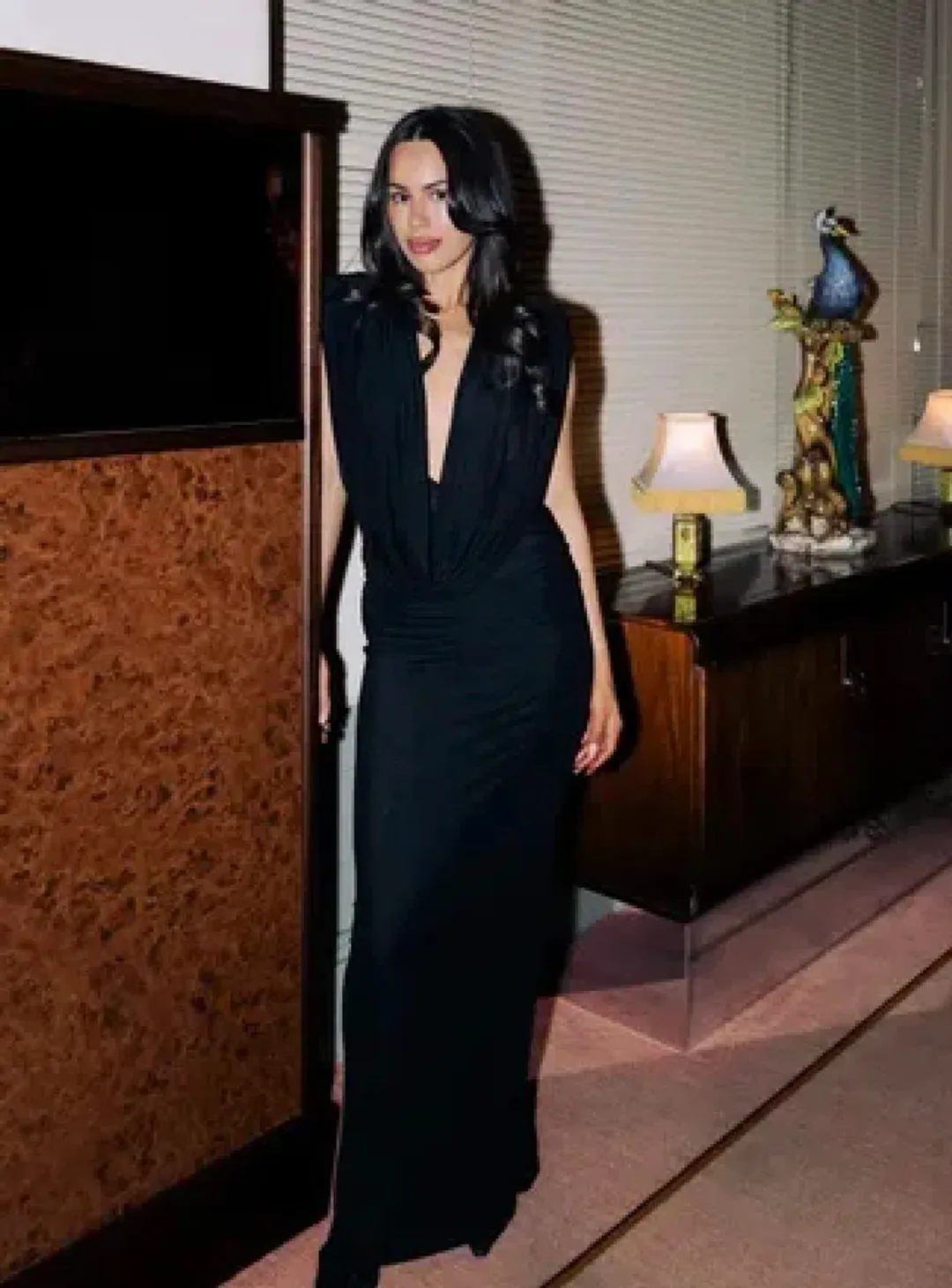 Arianna Cowl Neck Maxi Dress for rent on The Volte - main image