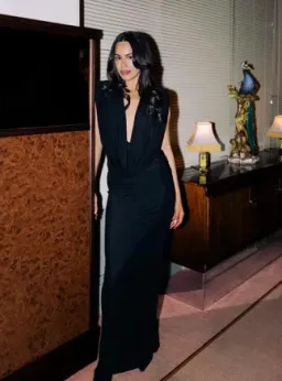 Arianna Cowl Neck Maxi Dress for rent on The Volte - image 3