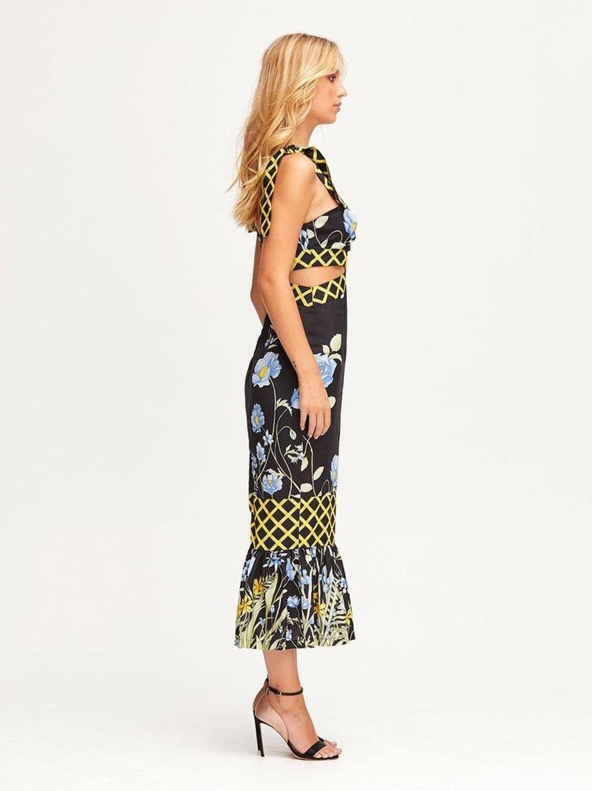 Alice McCall - Flower Girl Midi Strap Dress Black Floral 6 - Image 2