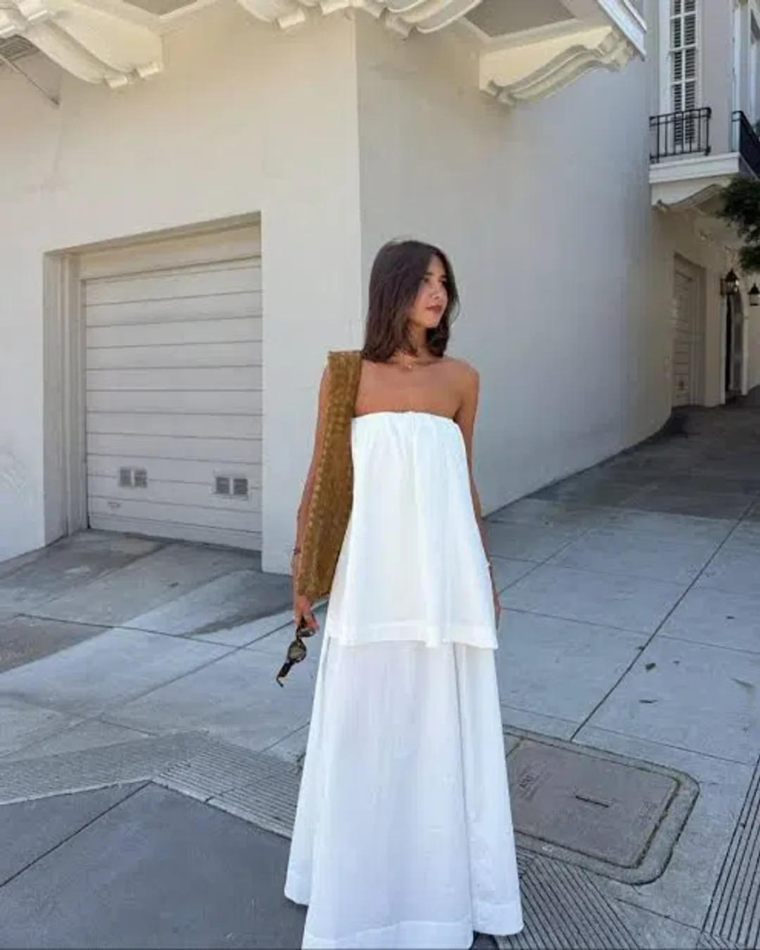 Vrg Girl Hali Maxi Dress White for rent on The Volte - main image