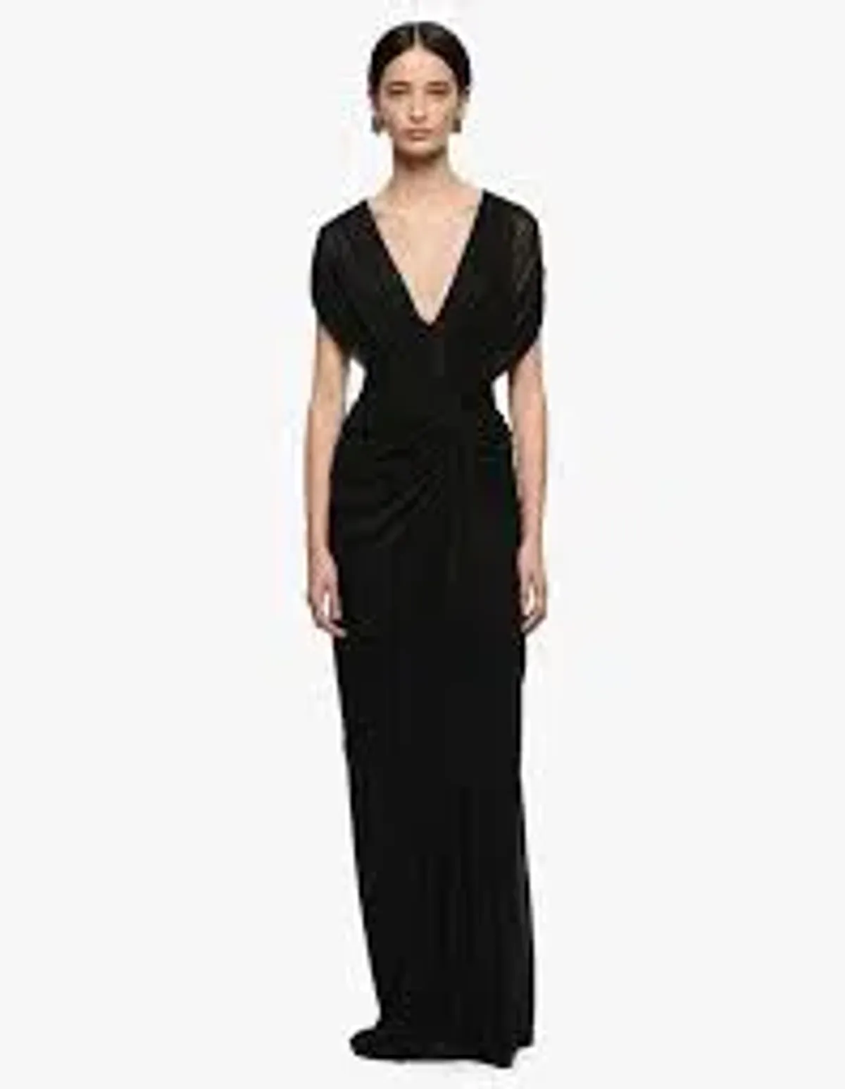 Bec and Bridge Leia Drape Maxi Dress in Black size 8 - Image 3