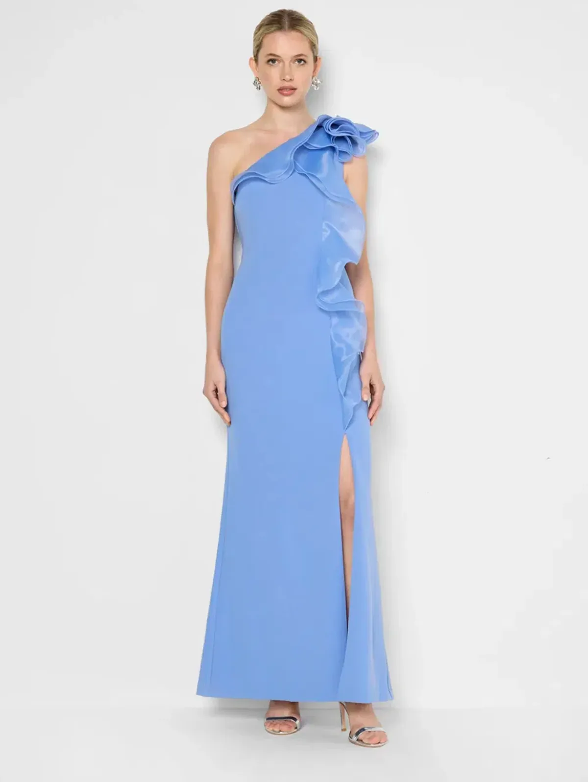 Adelyn Periwinkle Organza Gown Blue size 10 - Image 2
