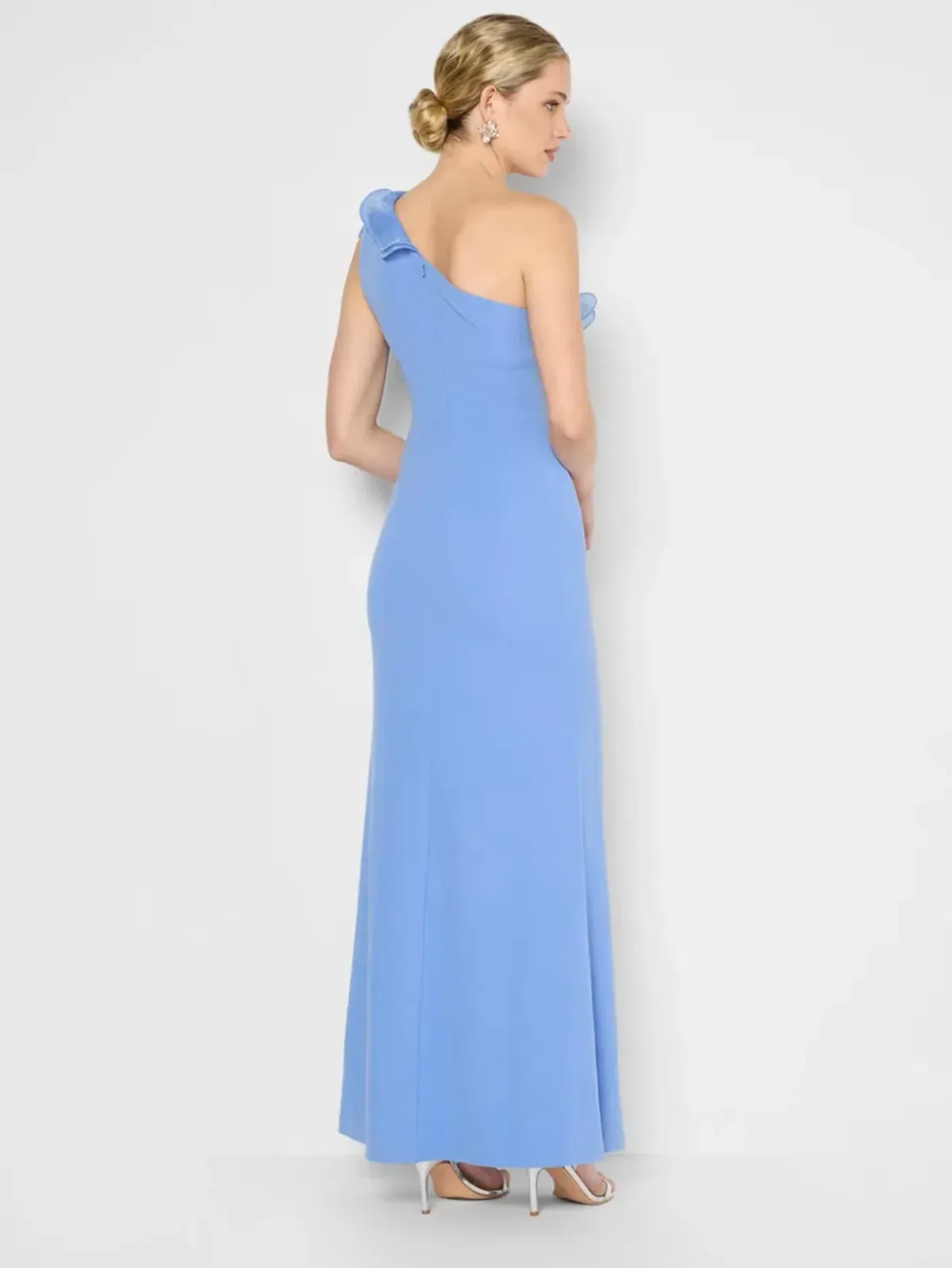 Adelyn Periwinkle Organza Gown Blue size 10 - Image 4