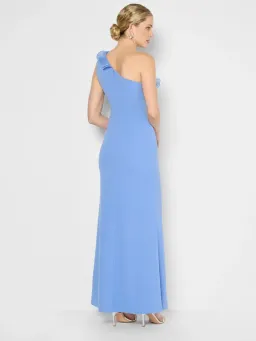 Adelyn Periwinkle Organza Gown Blue size 10 for rent on The Volte - image 4