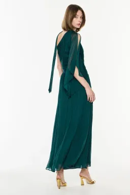 Manning Cartel Emerald Tie Maxi Dress Size 6 for rent on The Volte - image 2
