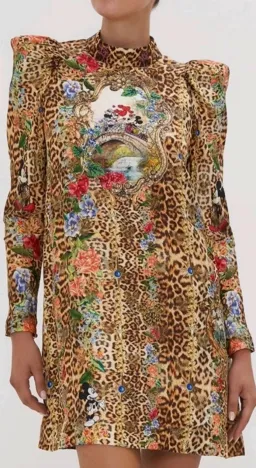 Camilla x Disney X Mickey silk mini dress for rent on The Volte - image 4