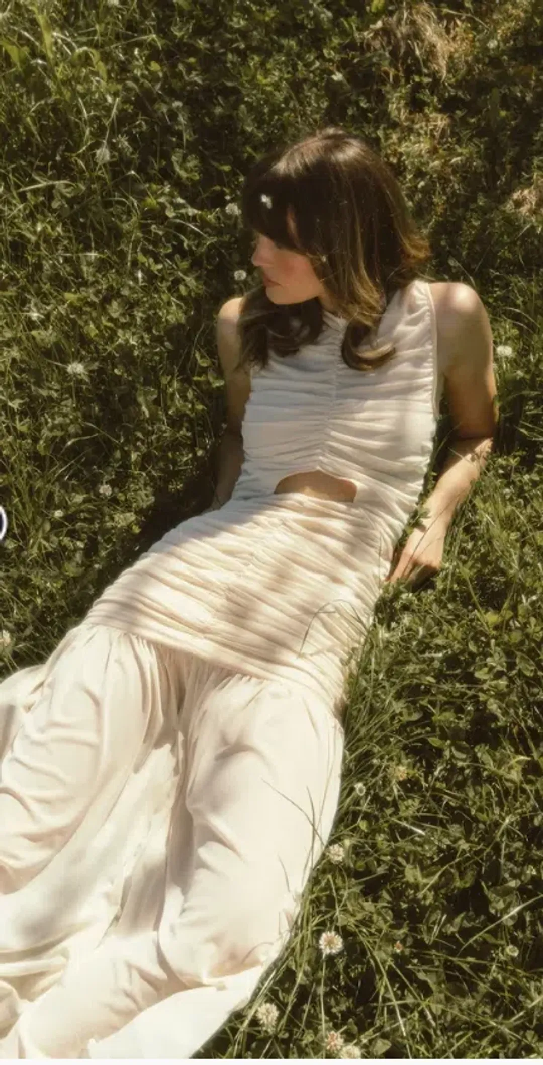 Pasduchas LUNAR HOURGLASS Midi Size 8 Beige for rent on The Volte - main image
