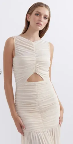 Pasduchas LUNAR HOURGLASS Midi Size 8 Beige for rent on The Volte - image 3
