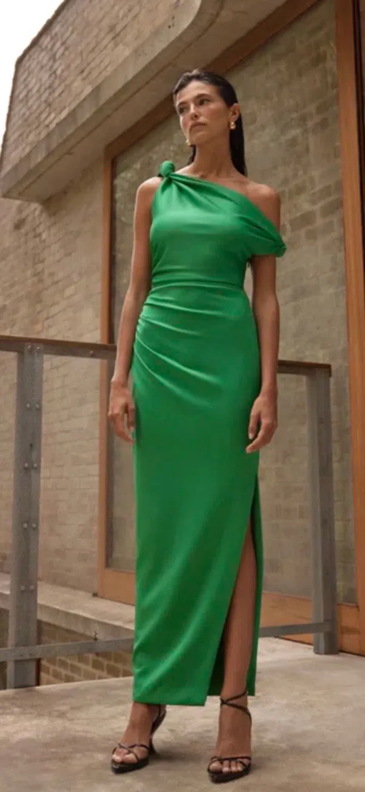 Sheike Ludlow Green Maxi Dess Size 10 - Image 2
