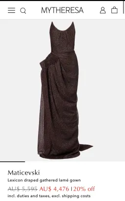 Maticevski lexicon gown for rent on The Volte - image 4