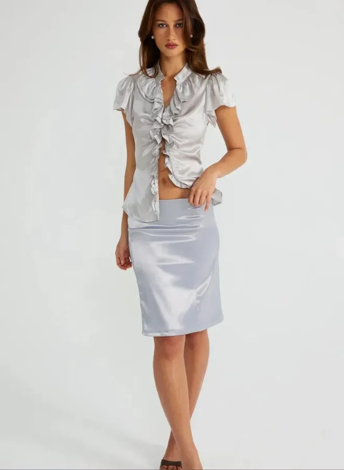 Ance Gria Rider Set in Silver Size 8 - Image 1