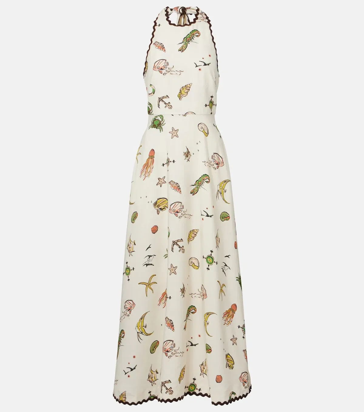 Alémais Neptune printed halter neck maxi dress 8 for rent on The Volte - main image
