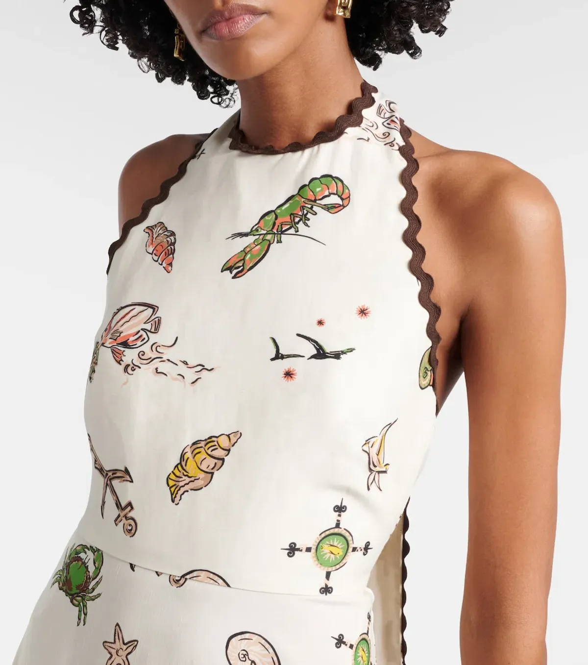Alémais Neptune printed halter neck maxi dress 4 - Image 4
