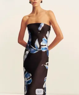 Shona joy Elsa panelled strapless maxi dress for rent on The Volte - image 3