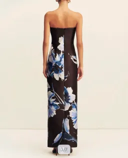 Shona joy Elsa panelled strapless maxi dress for rent on The Volte - image 2