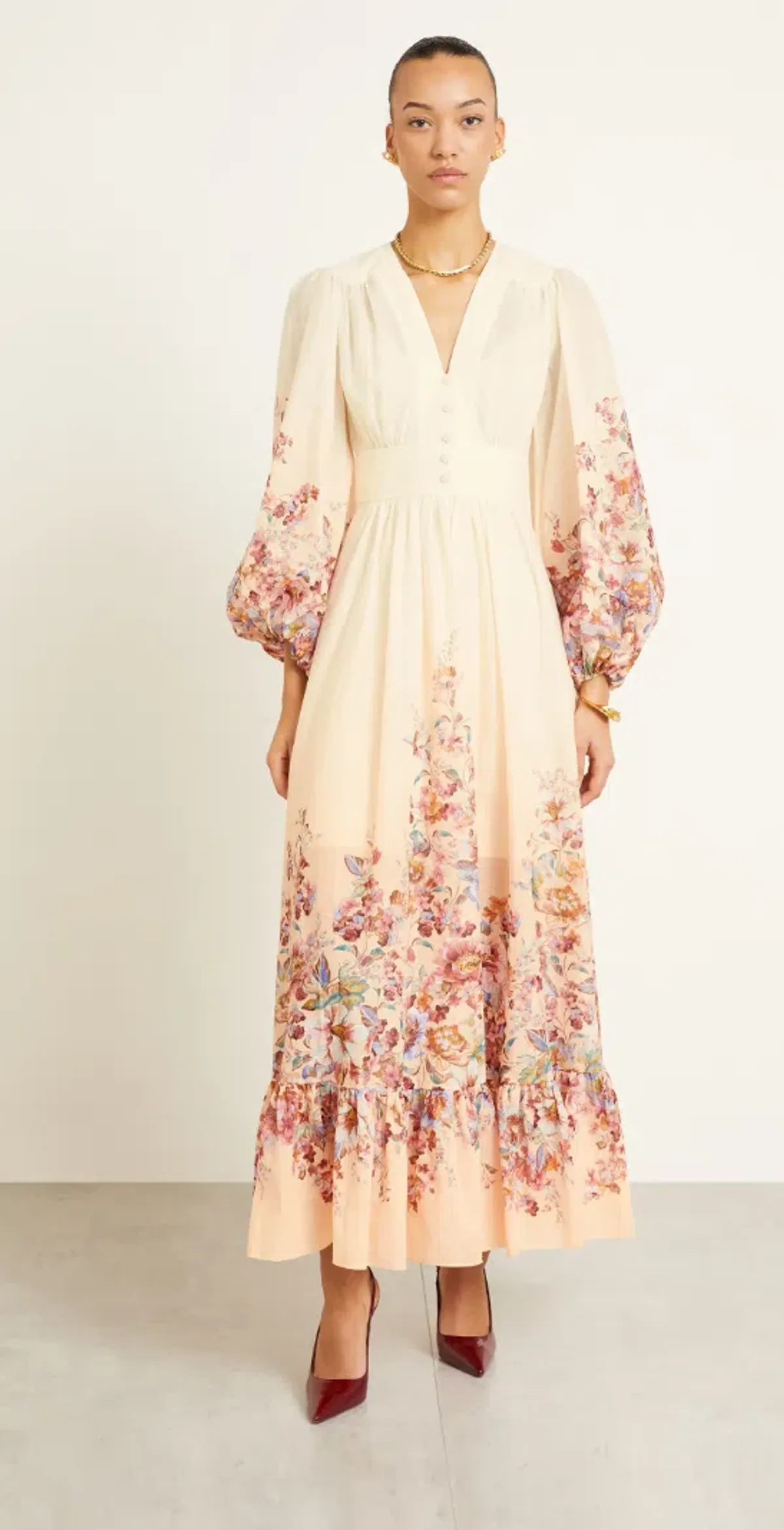 ZIMMERMANN AWAKEN PLUNGE MAXI DRESS - Image 1
