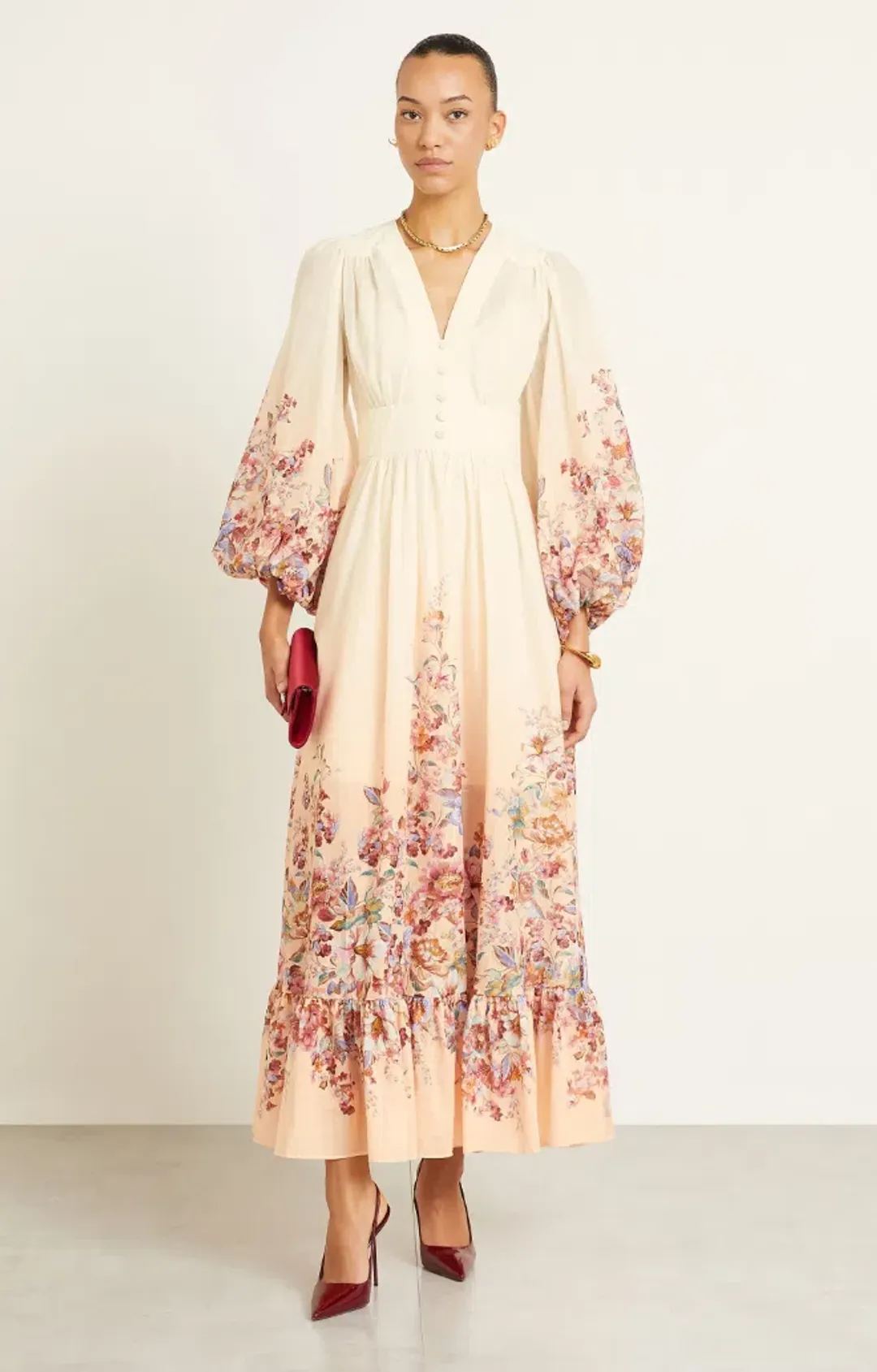 ZIMMERMANN AWAKEN PLUNGE MAXI DRESS for rent on The Volte - main image