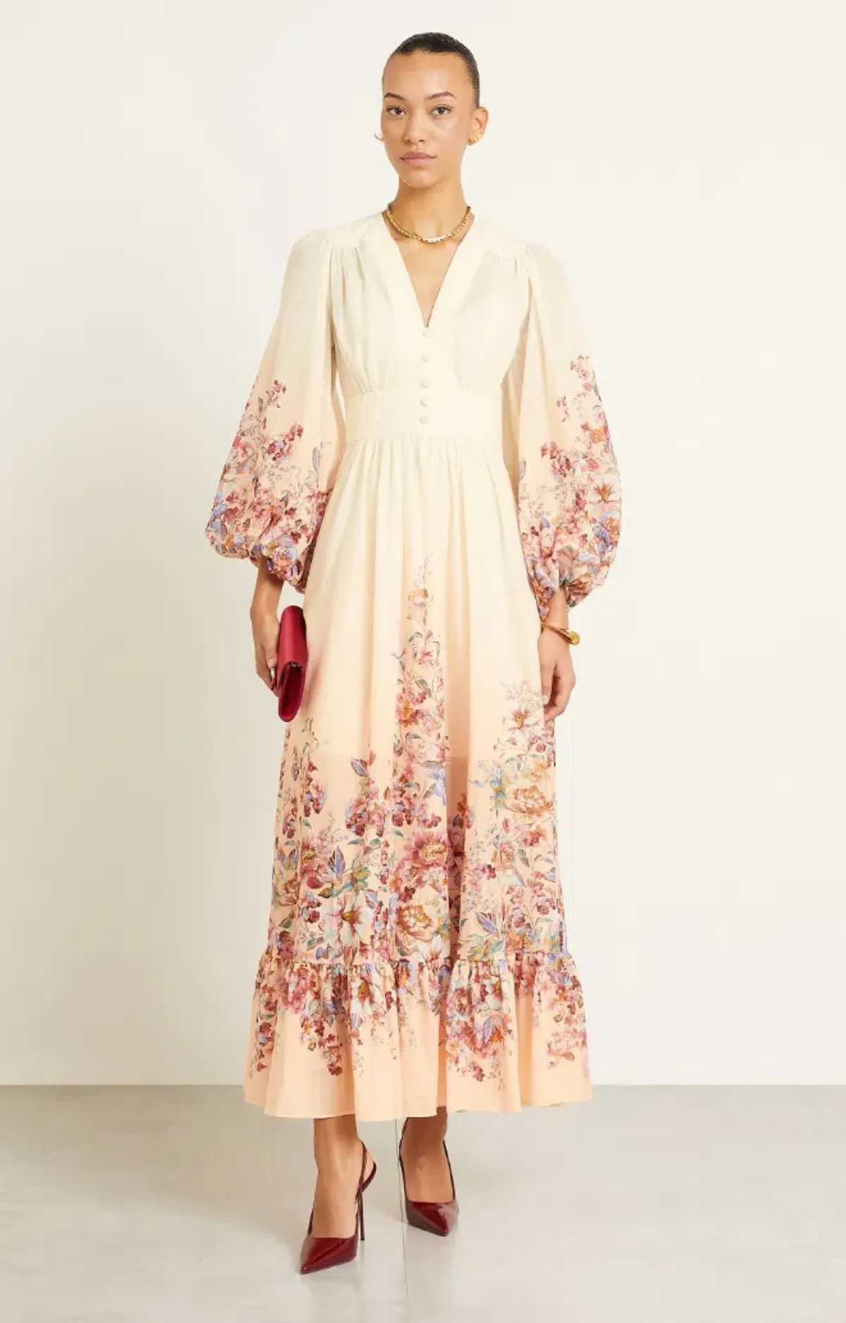ZIMMERMANN AWAKEN PLUNGE MAXI DRESS - Image 2