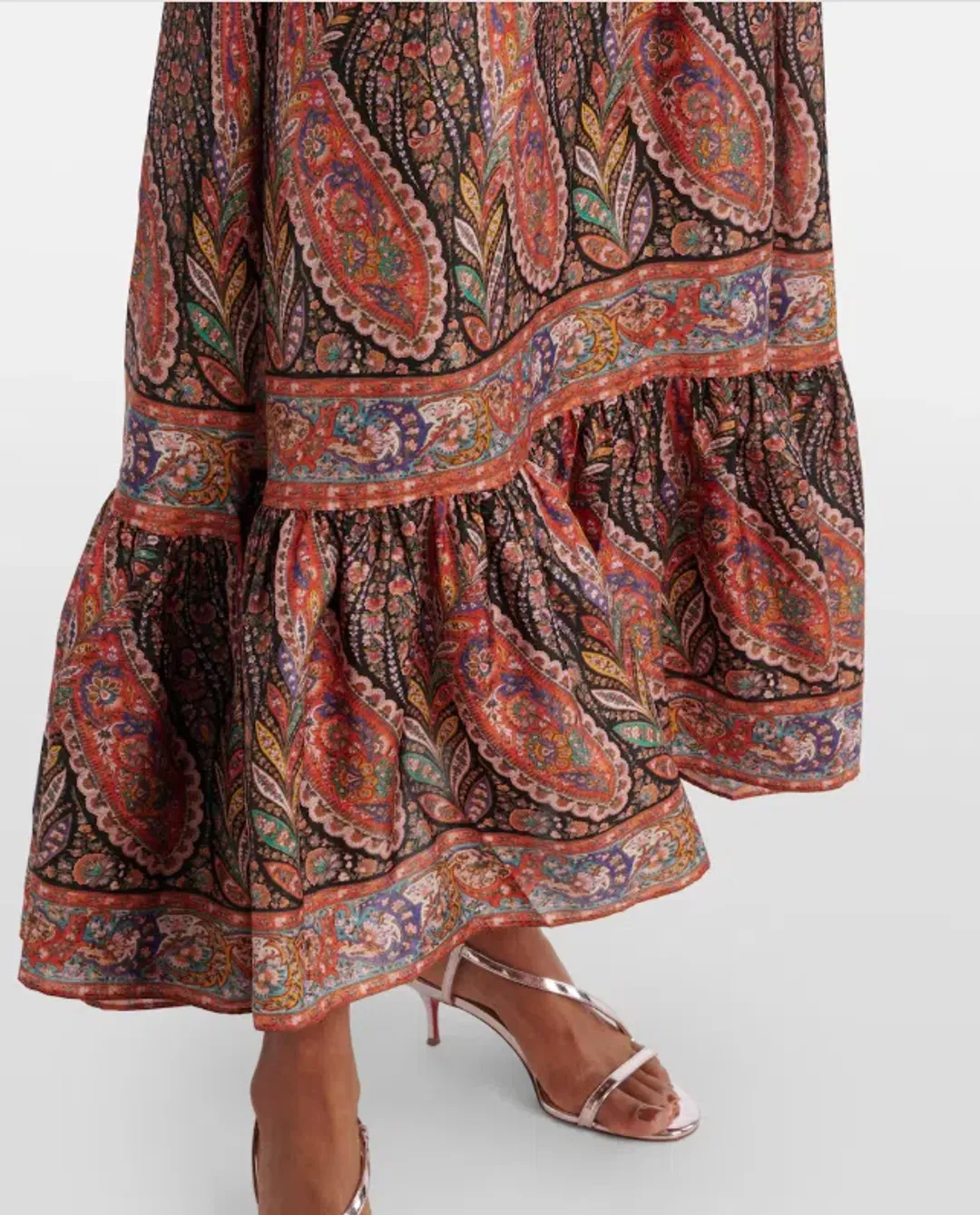 ZIMMERMANN RHIANNON RUFFLE MAXI DRESS SIZE 2 for rent on The Volte - main image