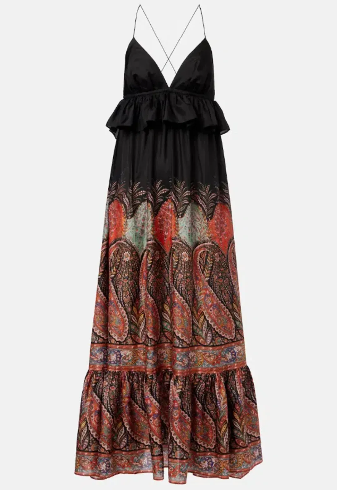 ZIMMERMANN RHIANNON RUFFLE MAXI DRESS SIZE 2 for rent on The Volte - main image