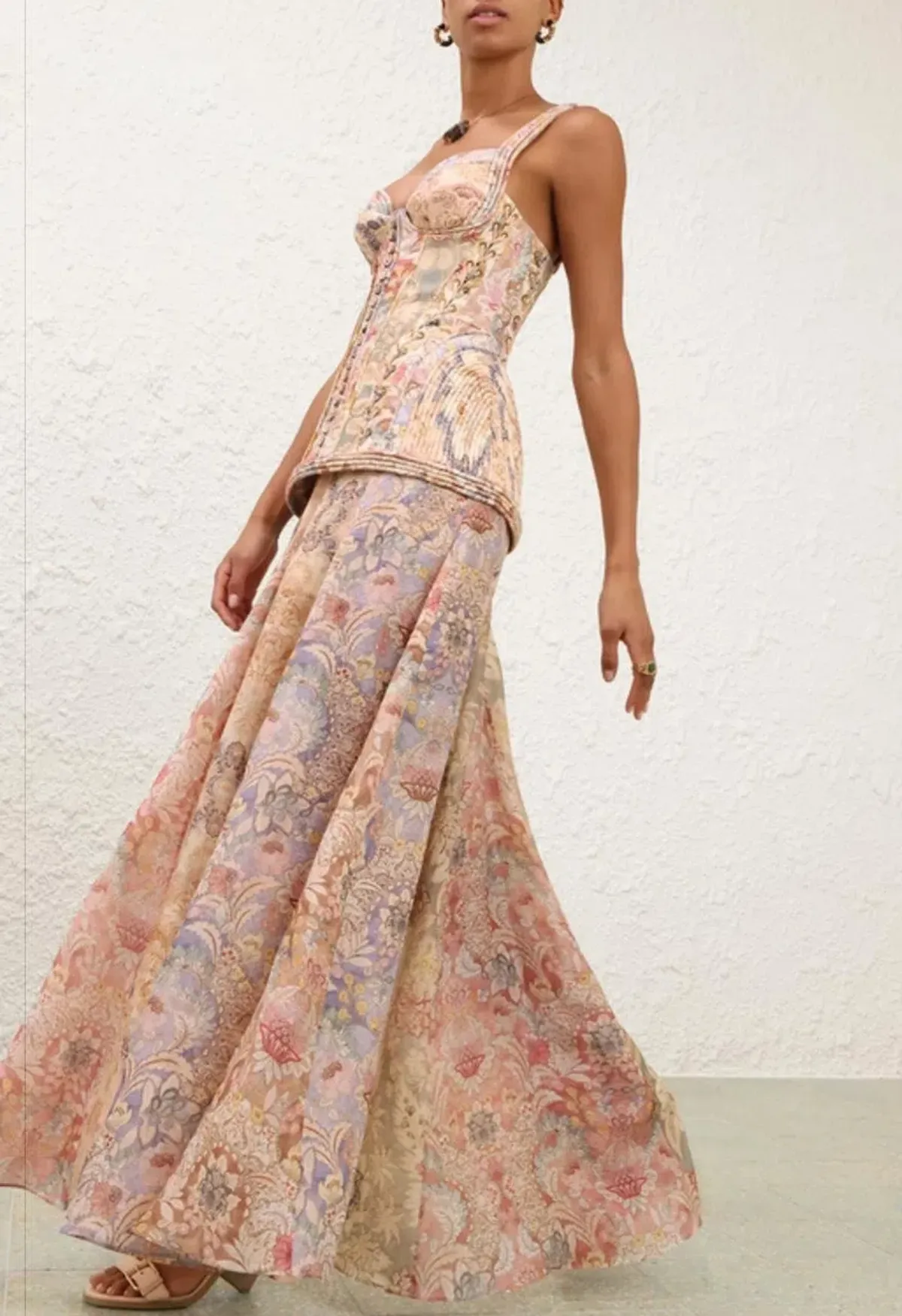 Zimmermann Rebellion Corded Maxi Dress Pink Size 14 - Image 2