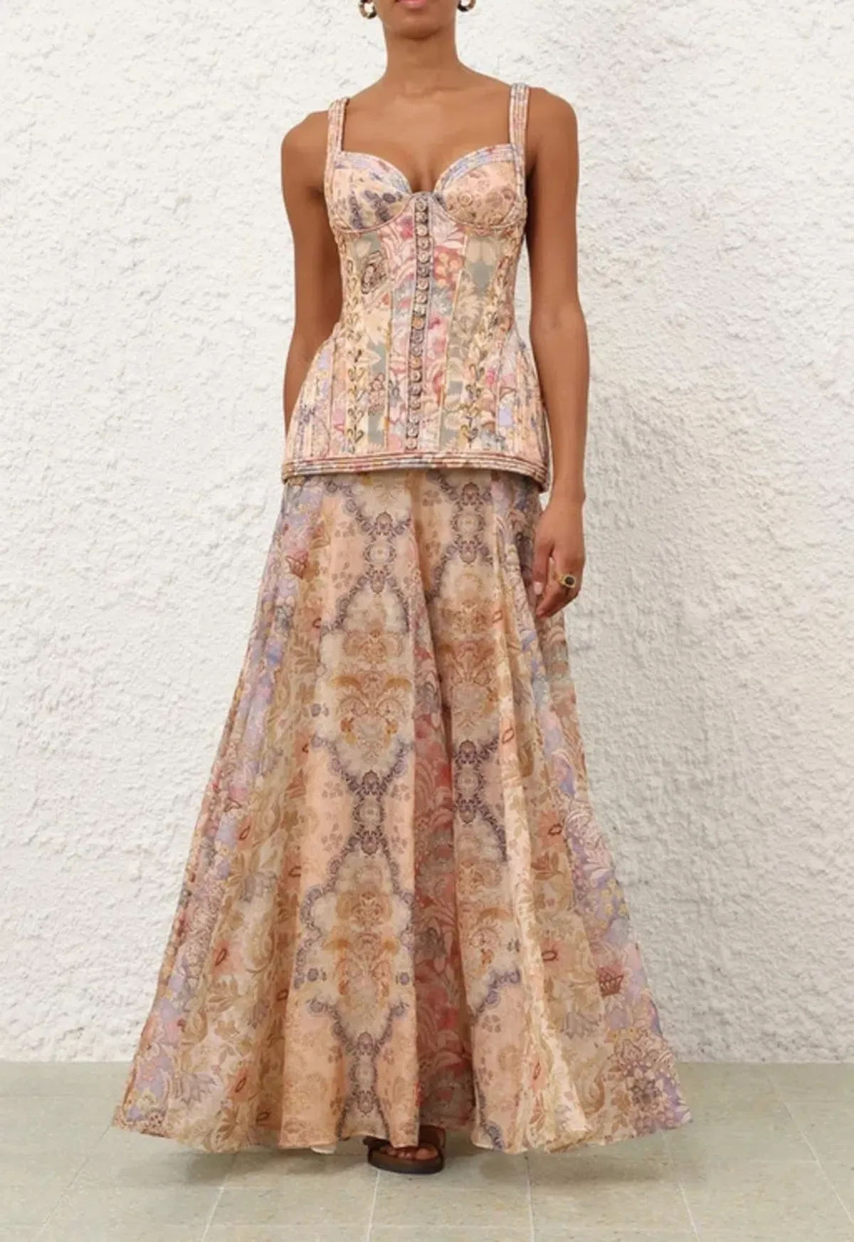 Zimmermann Rebellion Corded Maxi Dress Pink Size 14 - Image 3