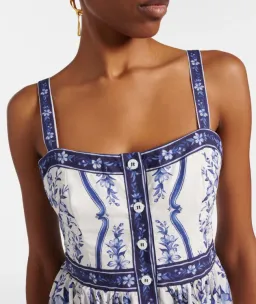 FARM RIO PORCELAIN GARDEN MINI DRESS SIZE MEDIUM for rent on The Volte - image 3