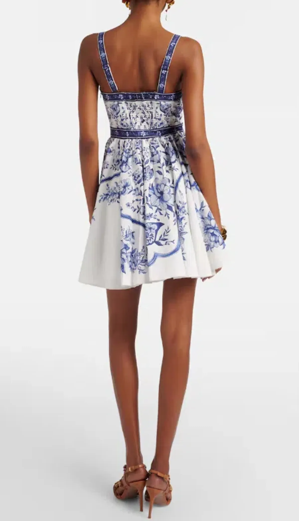 FARM RIO PORCELAIN GARDEN MINI DRESS SIZE MEDIUM - Image 2