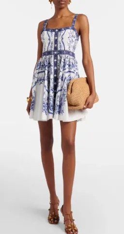 FARM RIO PORCELAIN GARDEN MINI DRESS SIZE MEDIUM for rent on The Volte - image 1