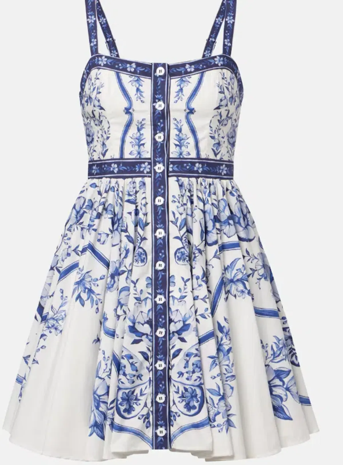 FARM RIO PORCELAIN GARDEN MINI DRESS SIZE MEDIUM - Image 4