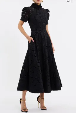 Rebecca Vallance Kitsu Short Sleeve Midi Dress | Size 8 for rent on The Volte - image 2
