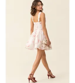 Zimmermann Clash Print Bow Mini Dress in Cherry Ditsy Floral Size 1/AU10 for rent on The Volte - image 2