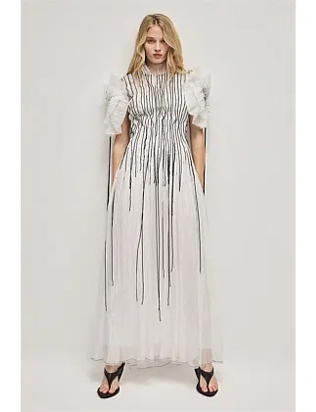 Aje Clara Midi Dress Beaded for rent on The Volte - main image