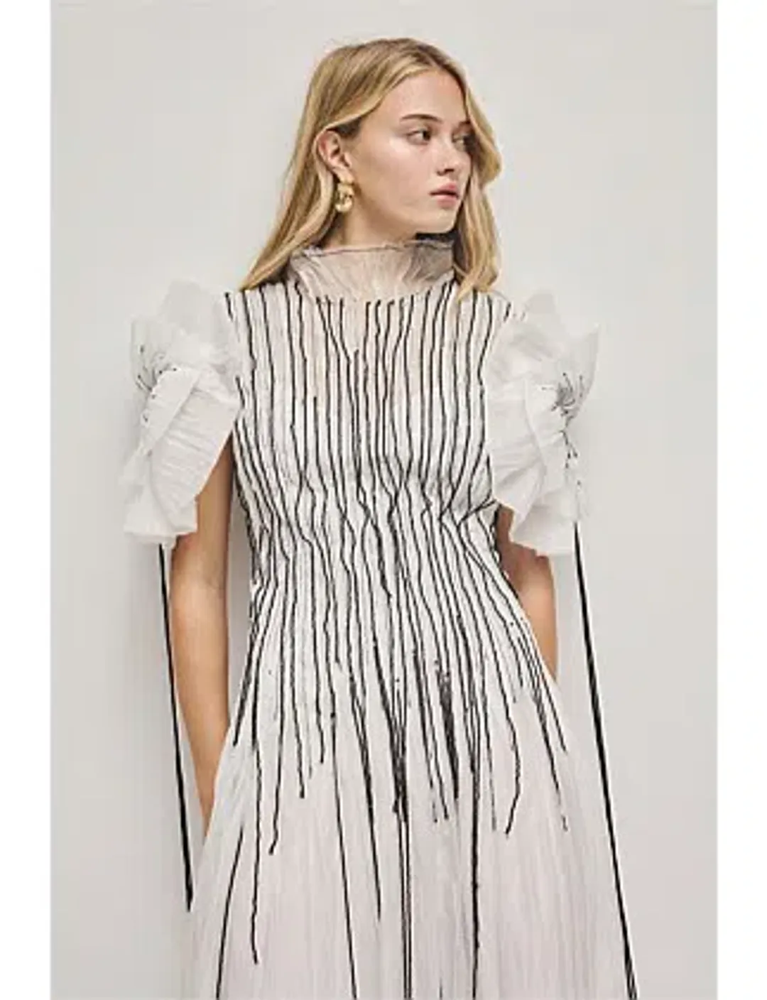 Aje Clara Midi Dress Beaded for rent on The Volte - main image