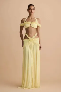 MELANI THE LABEL AMELIA CROP & BELLE SKIRT. SIZE S / 8 AU for rent on The Volte - image 1