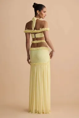 MELANI THE LABEL AMELIA CROP & BELLE SKIRT. SIZE S / 8 AU for rent on The Volte - image 4