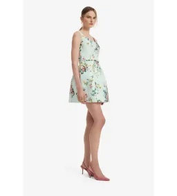 Leo Lin Lyra Mini Dress in Posy Print in Mint Size AU10 for rent on The Volte - image 2