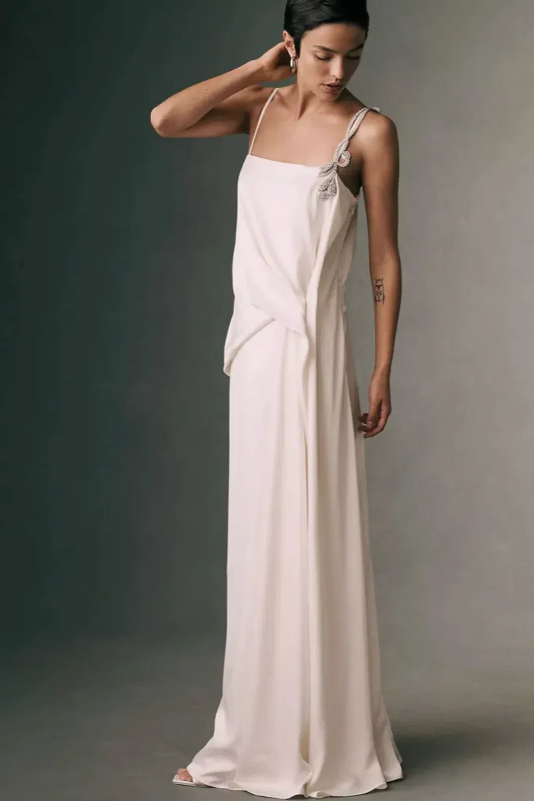 RACHEL GILBERT Oryx Gown In Ivory White AU 6 for rent on The Volte - main image