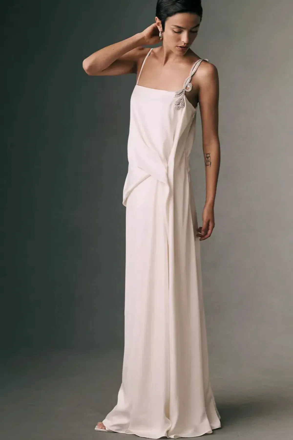 RACHEL GILBERT Oryx Gown In Ivory White AU 6 - Image 2