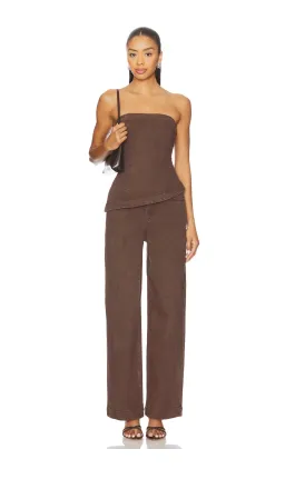 SOVERE Zyra Bodice & Jean Brown Size S for rent on The Volte - image 1