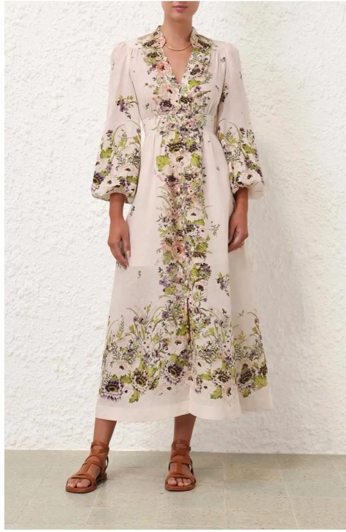 Zimmermann Halliday Plunge Midi Size 0 for rent on The Volte - main image