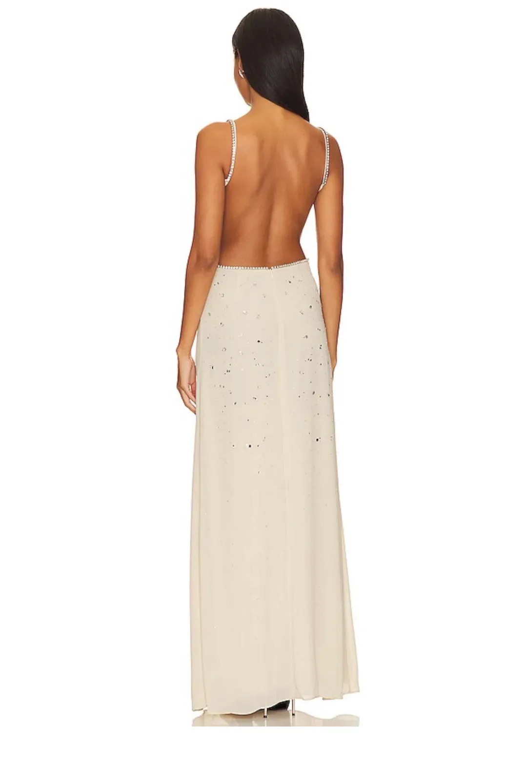 Deana Gown in Beige Neutral NBD size xs for rent on The Volte - main image